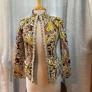 Etcetera Paisley Jacket Size 4